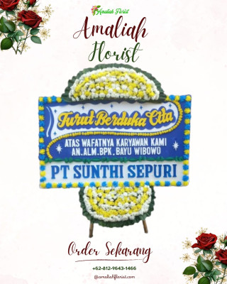 Papan Bunga Duka di Blitar